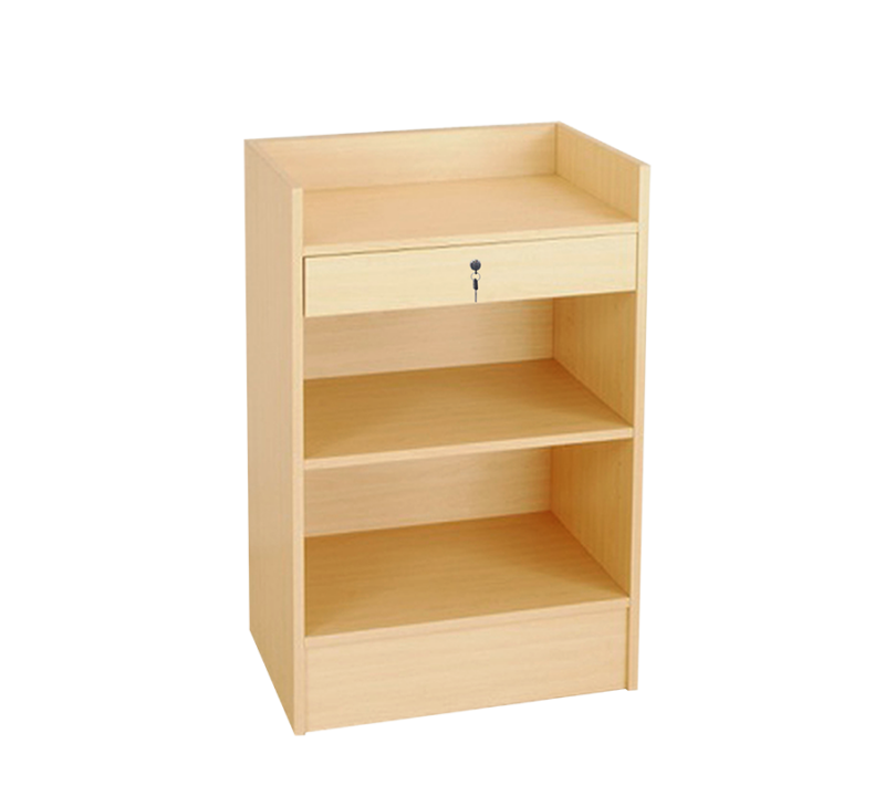 Maple 38" Cash Register Stand Back View