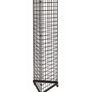 2' x 7' Grid Panels w/ Triangle Base - Black