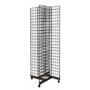 2' x 7' Grid Panels w/ 4 Way Base - Black - Image 2