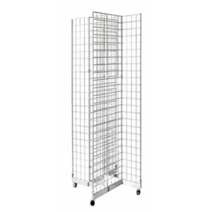 2' x 5' Grid Panels w/ 4 Way Base - White - Image 2