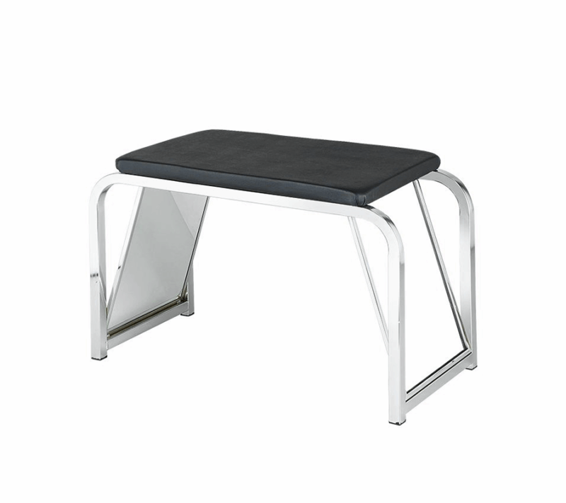 Chrome Shoe Bench w/ Mirrors