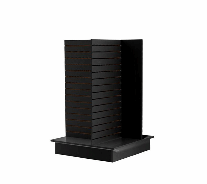 Black 4 Way Slatwall Pinwheel Display