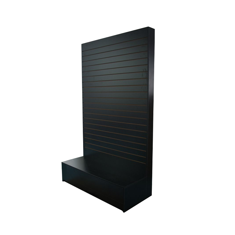 L Shaped Slatwall Display - Black