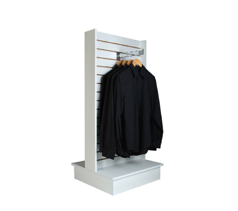 White 2 Way Slatwall Tower Display