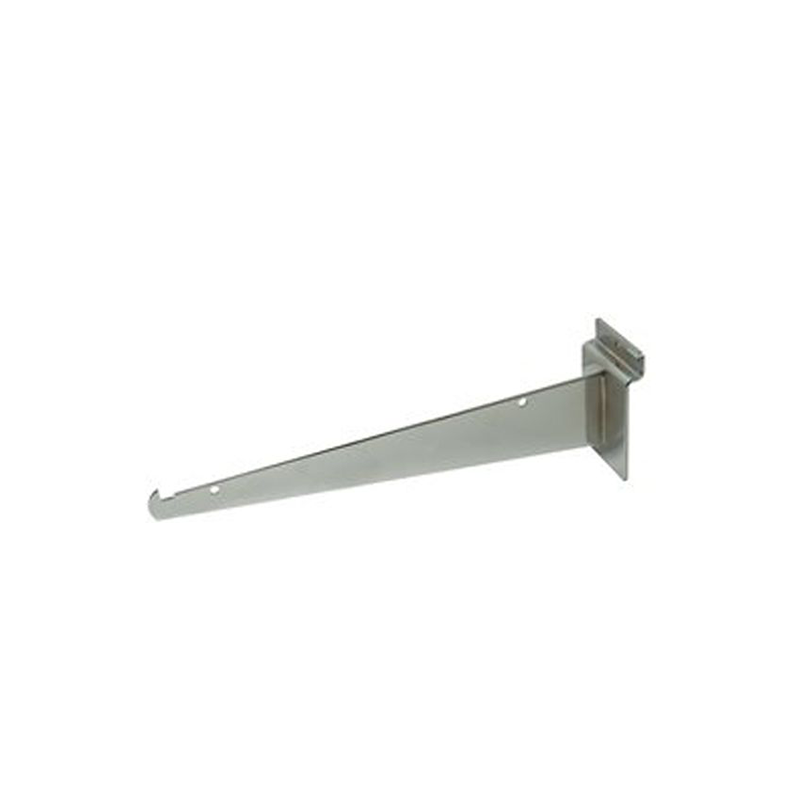 Chrome 10" Shelf Bracket For Slatwall