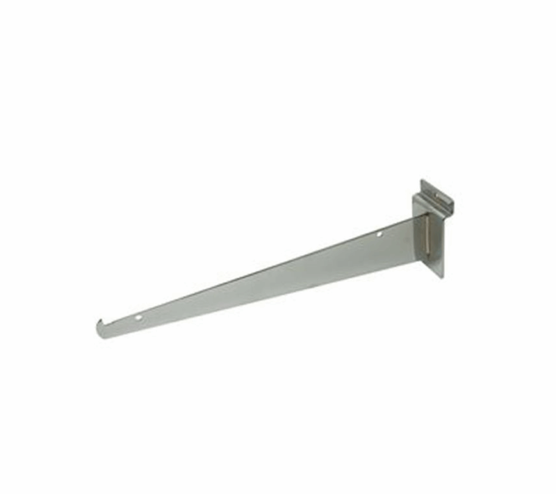 Chrome 12" Shelf Bracket For Slatwall
