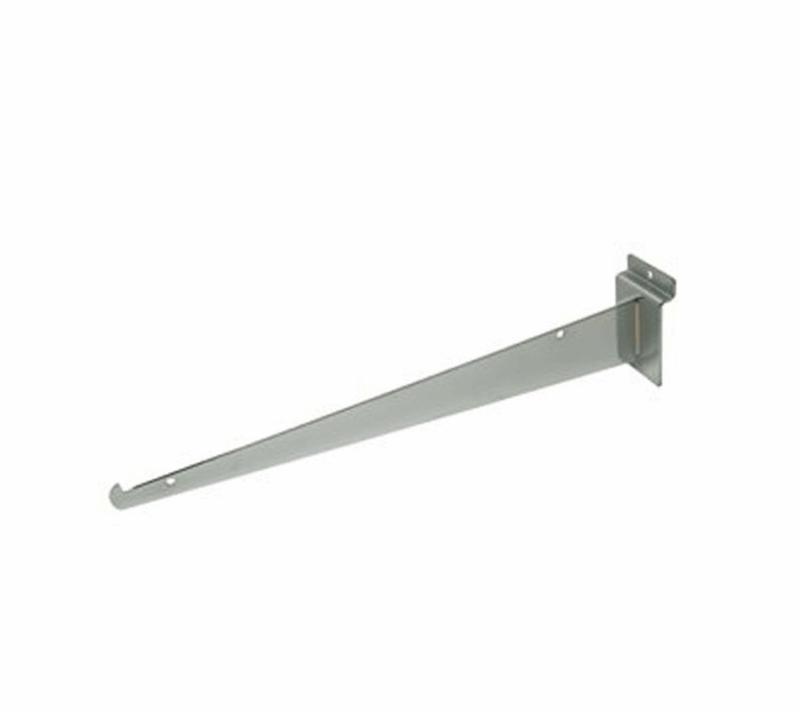Chrome 14" Shelf Bracket For Slatwall