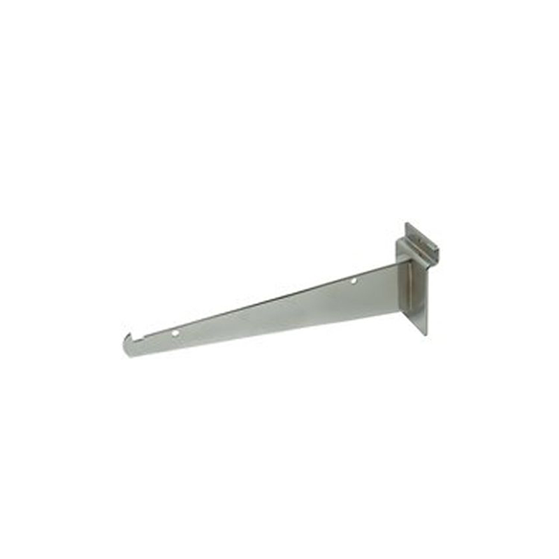 Chrome 8" Shelf Bracket For Slatwall