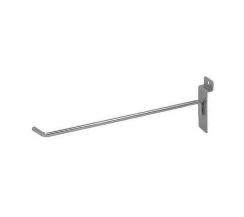 Chrome 10" Slatwall Hook
