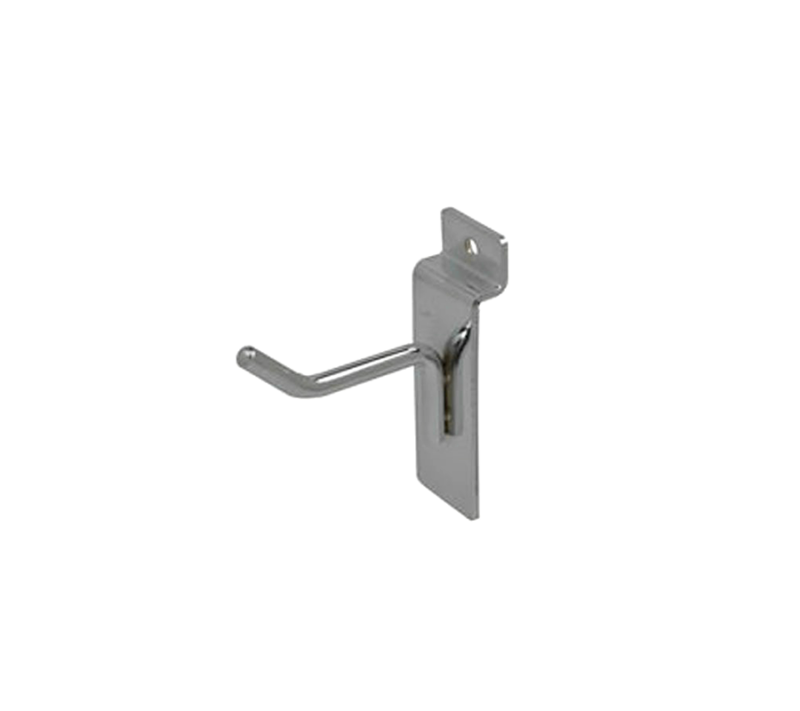 Chrome 2" Slatwall Hook