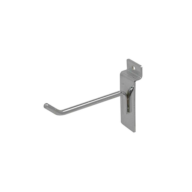 Chrome 4" Slatwall Hook