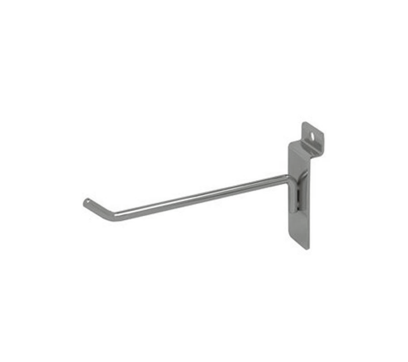 Chrome 6" Slatwall Hook