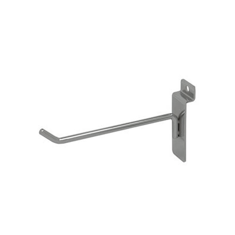 Chrome 6" Slatwall Hook