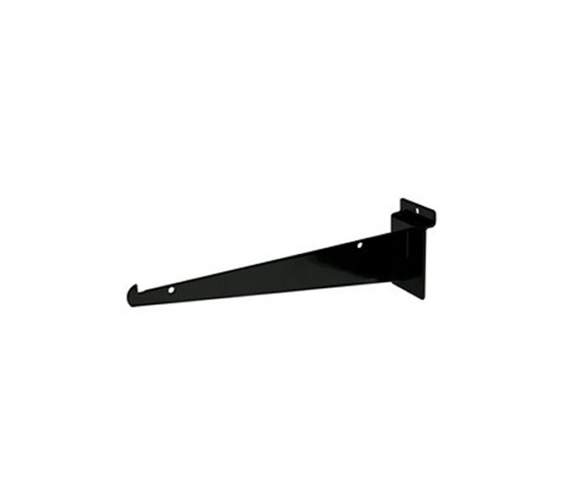 Black 10" Shelf Bracket For Slatwall