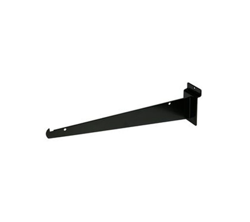 Black 12" Shelf Bracket For Slatwall