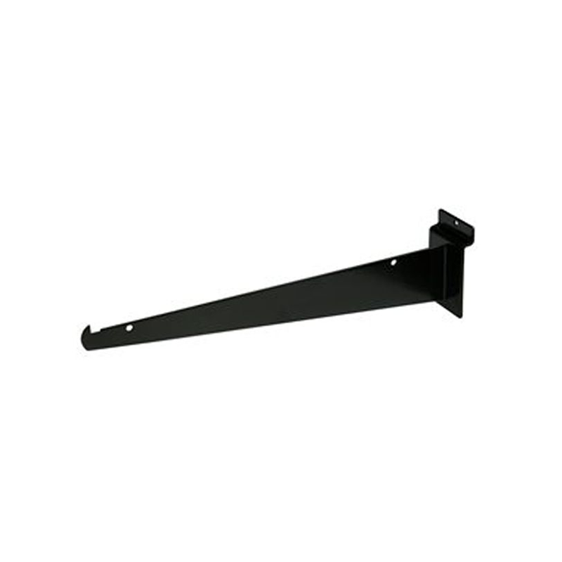 Black 12" Shelf Bracket For Slatwall
