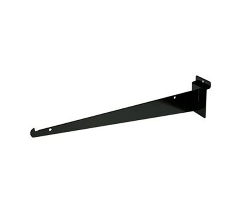 Black 14" Shelf Bracket For Slatwall