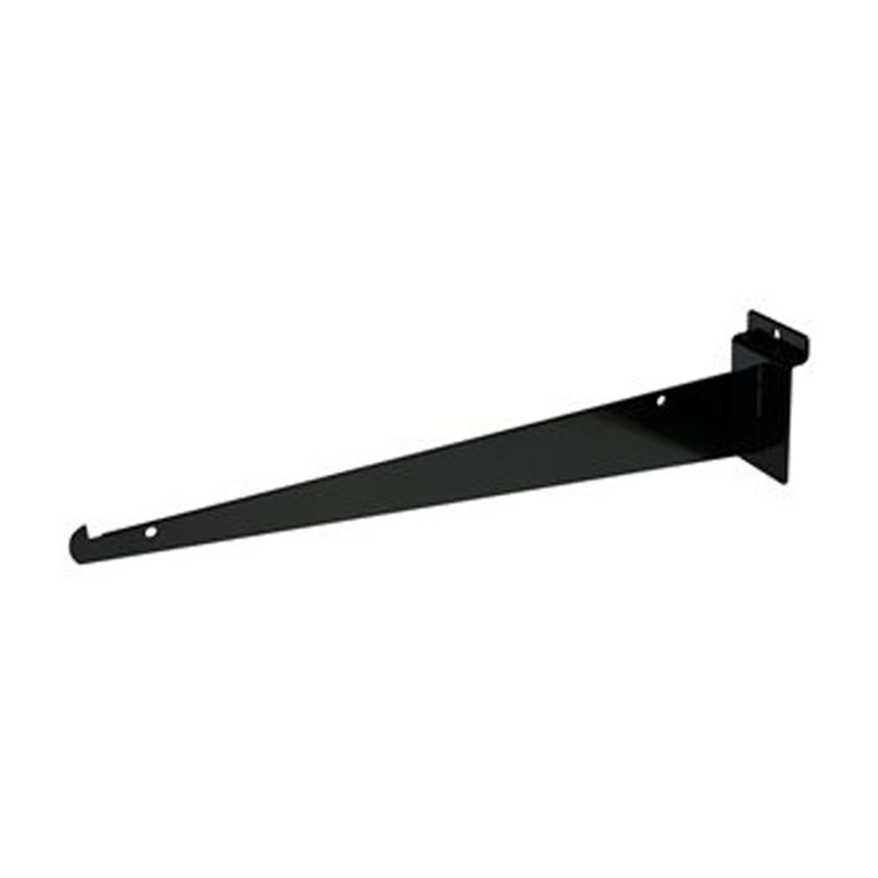 Black 14" Shelf Bracket For Slatwall