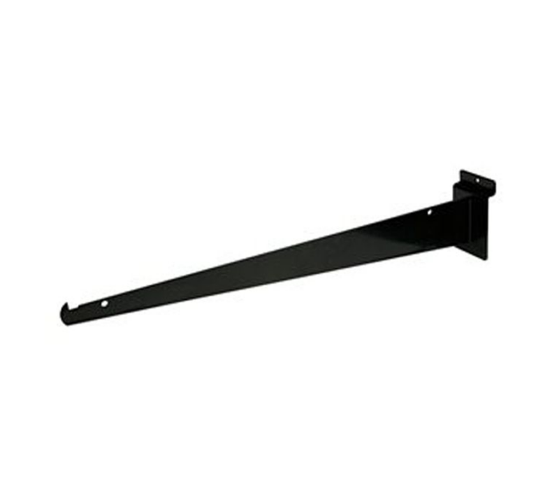 Black 16" Shelf Bracket For Slatwall