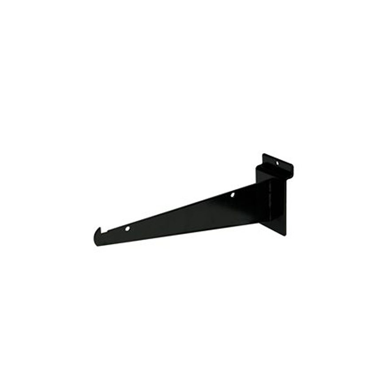 Black 8" Shelf Bracket For Slatwall