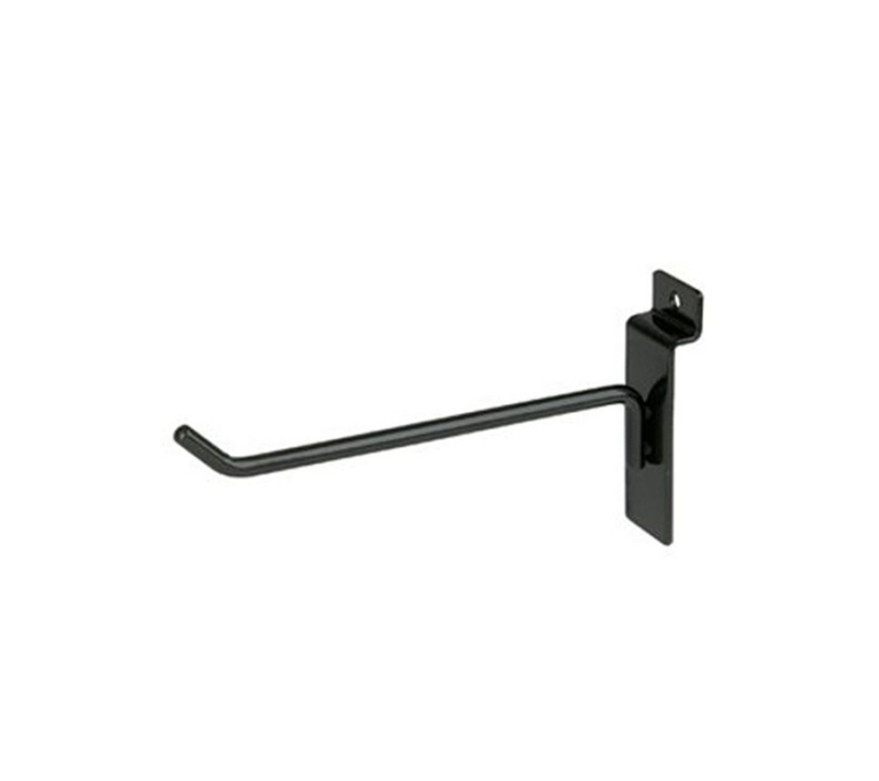 Black 6" Slatwall Hook