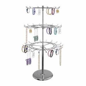 3-Tier Revolving Counter Top Rack - Chrome