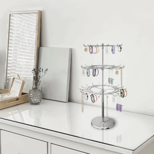 3-Tier Revolving Counter Top Rack - Chrome