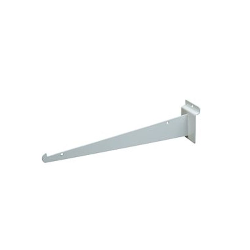 White 10" Shelf Bracket For Slatwall