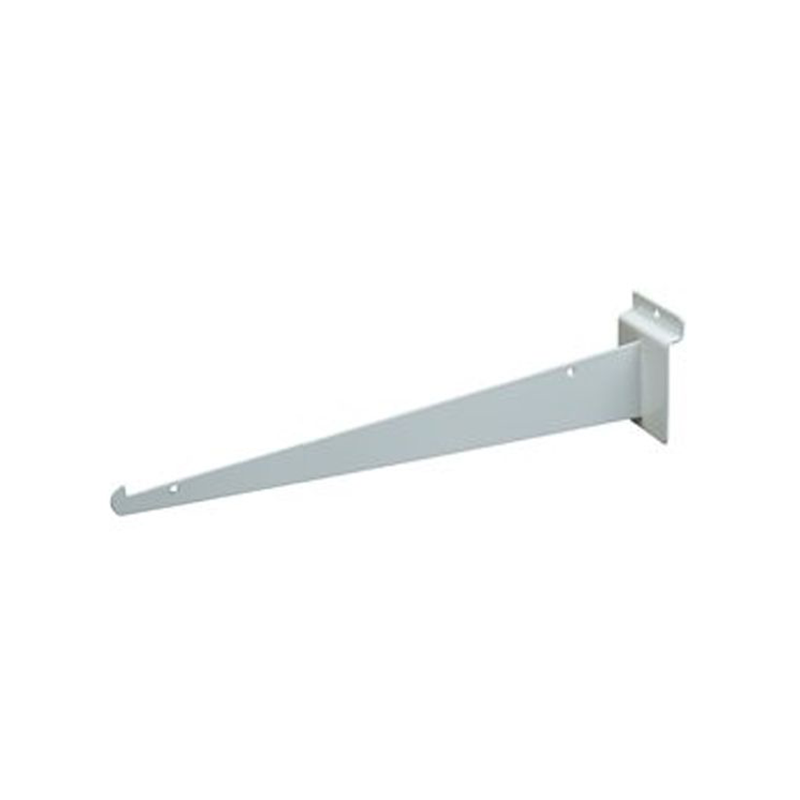 White 12" Shelf Bracket For Slatwall