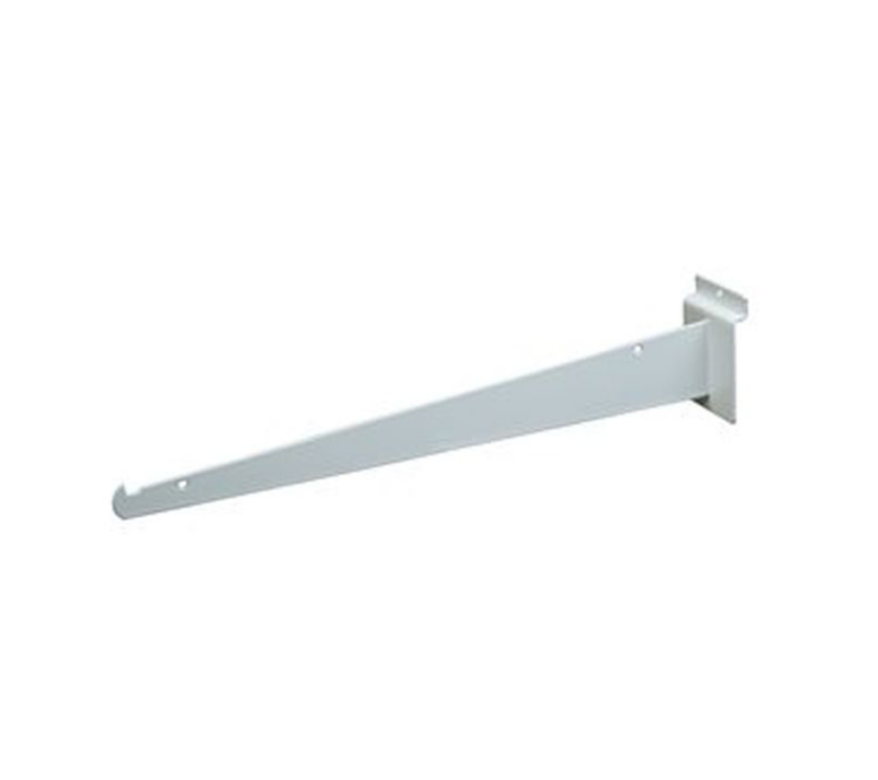 White 14" Shelf Bracket For Slatwall
