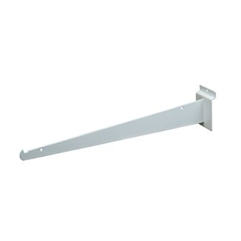 White 14" Shelf Bracket For Slatwall
