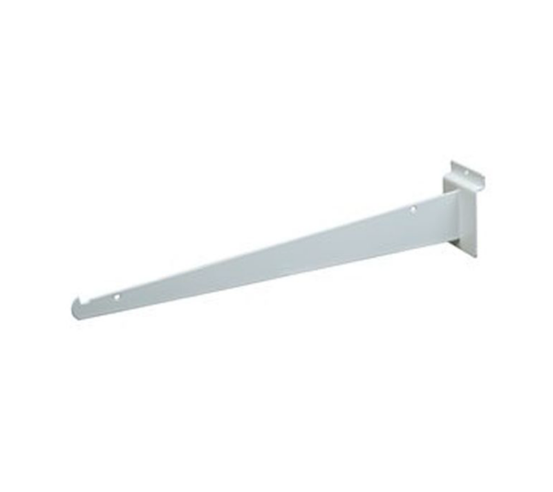 White 16" Shelf Bracket For Slatwall