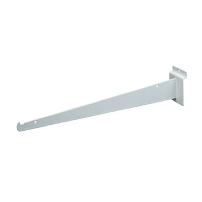White 16" Shelf Bracket For Slatwall