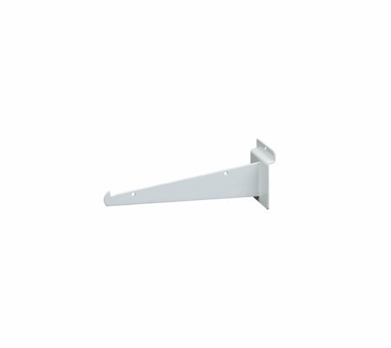 White 8" Shelf Bracket For Slatwall