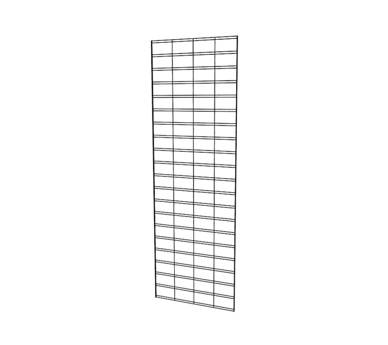 Black 2' x 6' slat grid panel