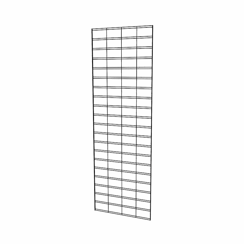Black 2' x 6' slat grid panel
