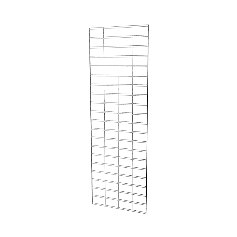 Chrome 2' x 6' slat grid panel
