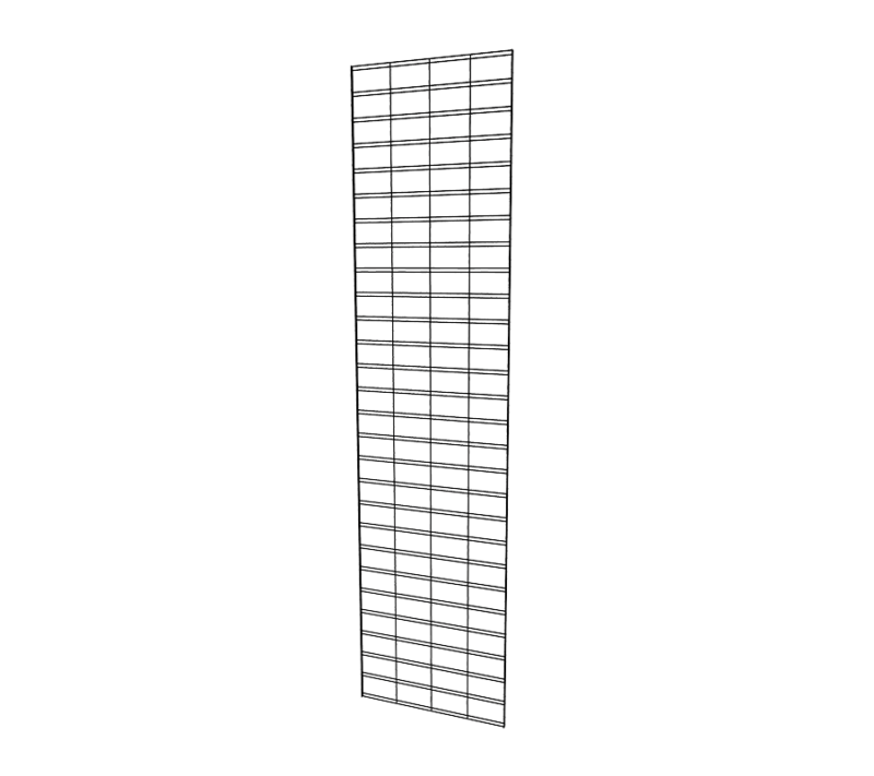 Black 2' x 8' slat grid panel