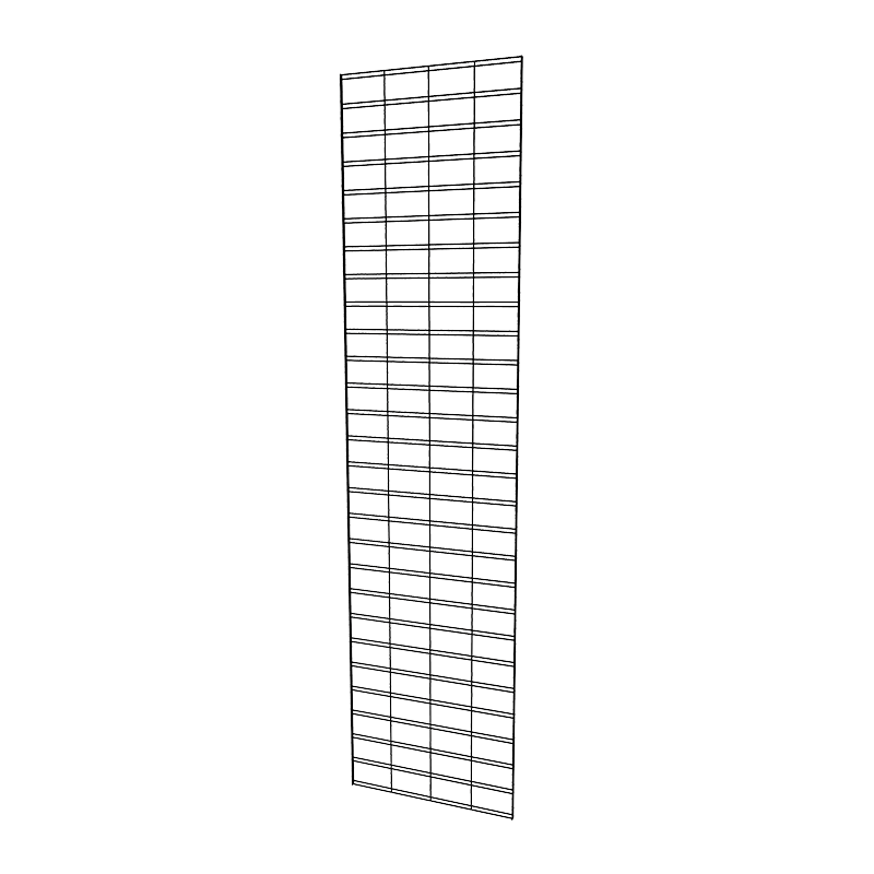 Black 2' x 8' slat grid panel