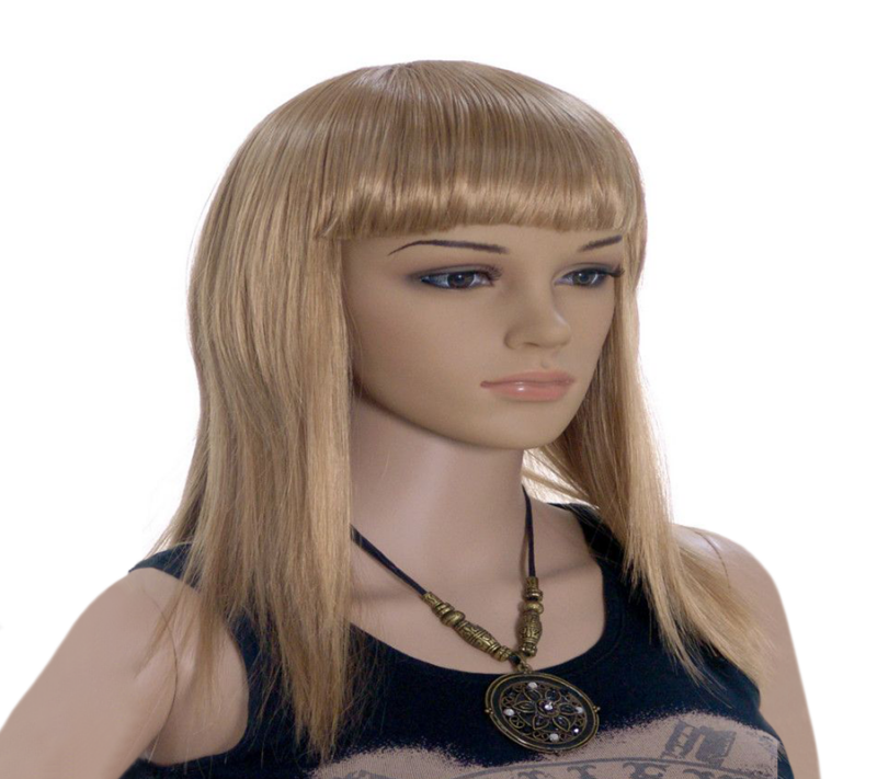 Female Wavy Blonde Wig w/ Bangs