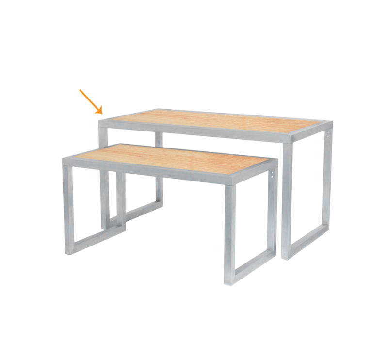 Large Small Laminated Wood Top Table