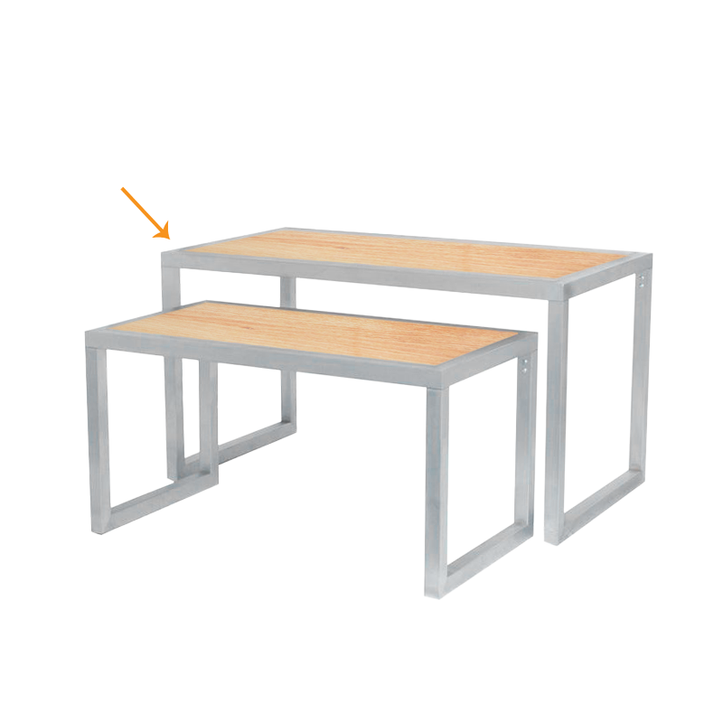 Large Small Laminated Wood Top Table