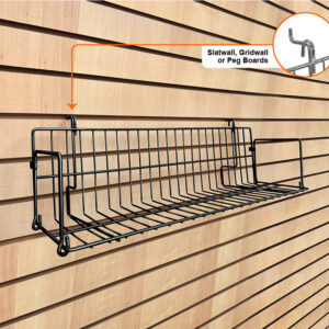 24" Wire Video Display Shelf - Black