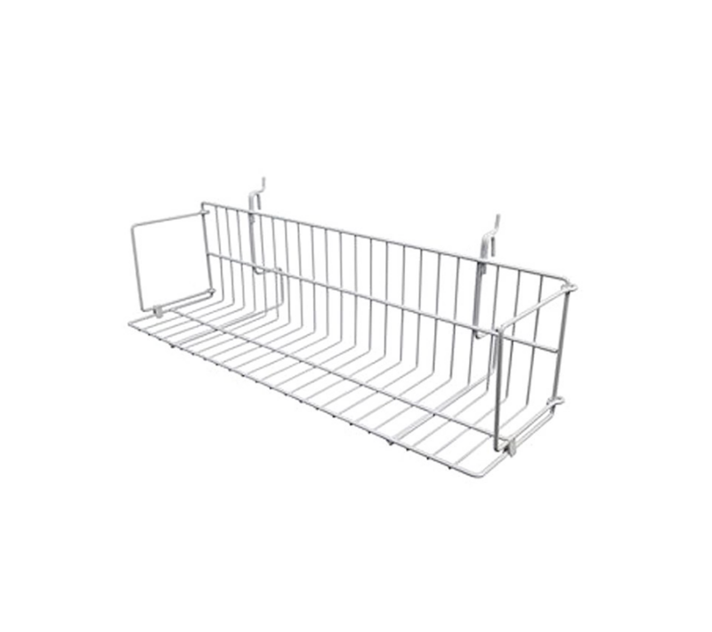 24" Wire Video Display Shelf - White