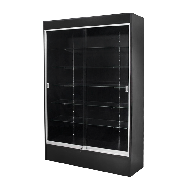 Black Wall Display Case 48"L x 78"H