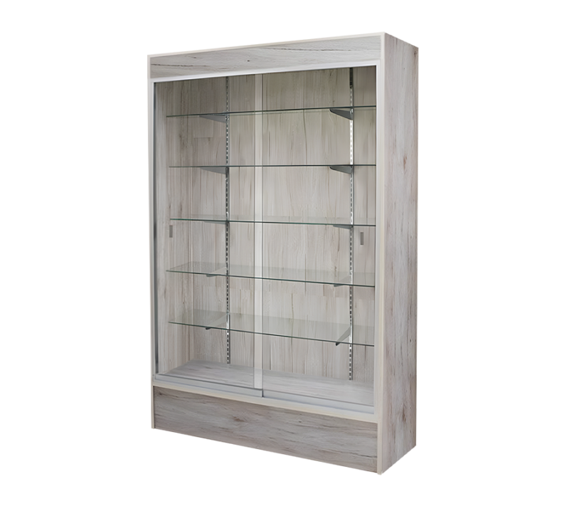 Barnwood Wall Display Case 48"L x 78"H