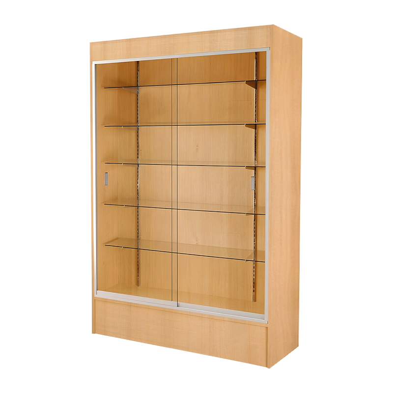 Maple Wall Display Case 48"L x 78"H