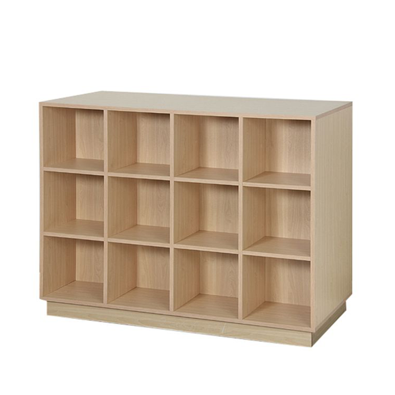 Double-Sided Maple Finish - 24 Cubbies