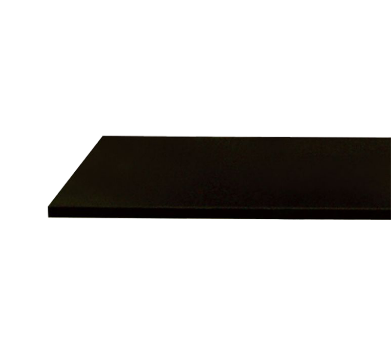 12" x 48" Melamine Wood Shelf - Black