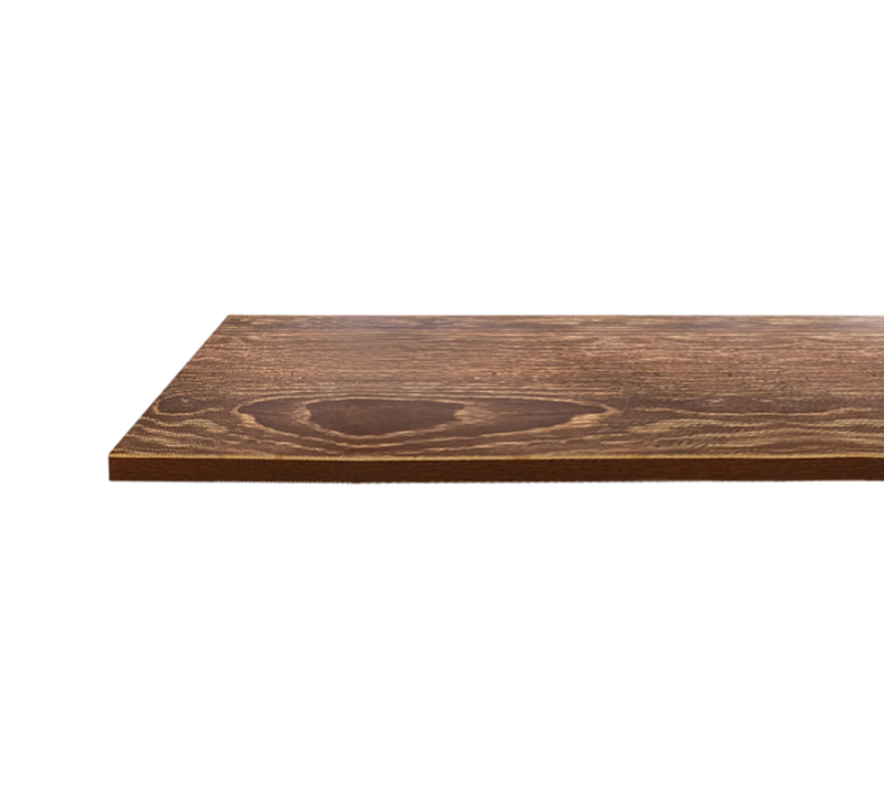 14" X 48" HICKORY MELAMINE WOOD SHELF